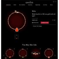 QееΙīп Pulsera Wulu en oro rosa de 18 quilates con ágata roja - details 0