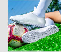 Zapatos de fútbol transpirables de caña alta con interior y exterior de suelo plano antideslizante - details 22