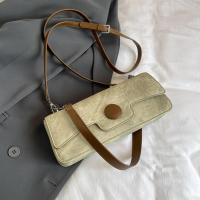 Bolso de hombro de color contrastante para axila, personalizado, sencillo, con textura informal, novedad de 2024 - details 24