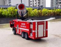 Camión de bomberos de aleación para niños, modelo de coche fundido a presión, simulación de vehículos de ingeniería de agua rociables, luz de sonido, juguete para regalo, 1/50 - details 9