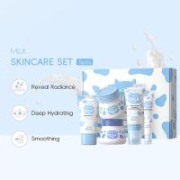 Conjuntos de Cuidado de la Piel de Leche LAIKOU 5pcs Crema de Ojos, Limpiador Facial, Protector Solar, Hidratante Facial - details 4
