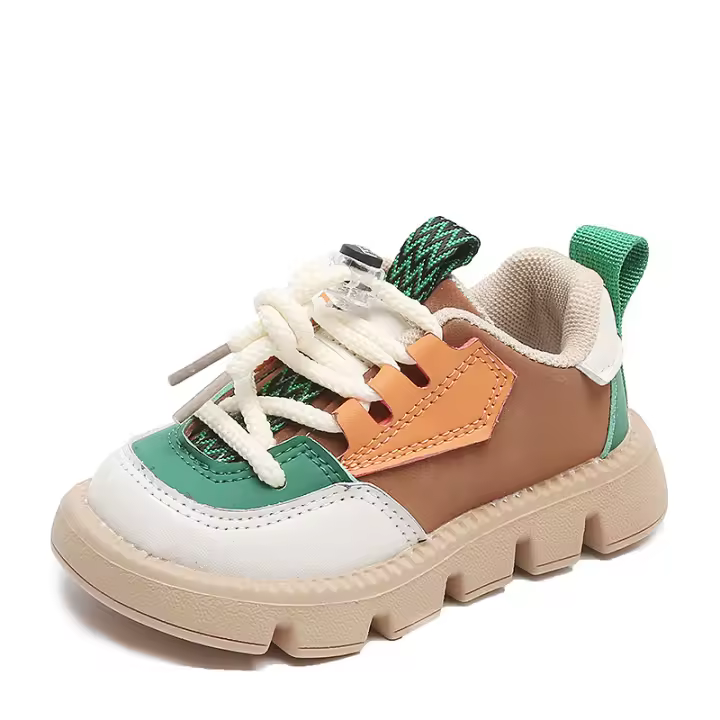 Zapatos deportivos para niños 2025 primavera y otoño nuevos zapatos de tablero para niños zapatos casuales antideslizantes para niñas zapatos de bebé de suela suave lista de zapatos - 1