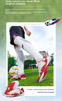 Zapatos de fútbol versátiles, uñas rotas TF, césped artificial para campos deportivos, entrenamiento de competición, antideslizante y transpirable - details 7