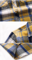 Camisa de manga larga a cuadros a rayas para hombre, camisas clásicas de oficina de un solo pecho, Camisa informal a la moda de otoño, 7XL - details 20