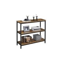 Mesa de Consola Vintage Mueble Auxiliar de Madera con Cajón Grande para Sala de Estar, Entrada, Pasillo 80×30cm×80cm - details 5