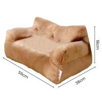 Sofá suave y cómodo para mascotas, cama extraíble y lavable, nido de felpa antideslizante, cojín decorativo para dormir para gatos, suministros para mascotas, 1 Juego - details 36