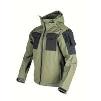 Chaqueta Táctica de Piel de Tiburón Impermeable, Abullonada, Vestuario de Caza al Aire Libre - details 10