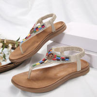 Sandalias Planas de Estilo Bohemio para Mujer Sandalias de Gladiador con Clip - details 12