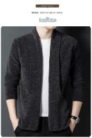 Cárdigans, suéteres, ropa de calle, chaquetas de punto de moda, tops casuales de manga larga de punto jacquard para hombre para primavera, otoño e invierno - details 3