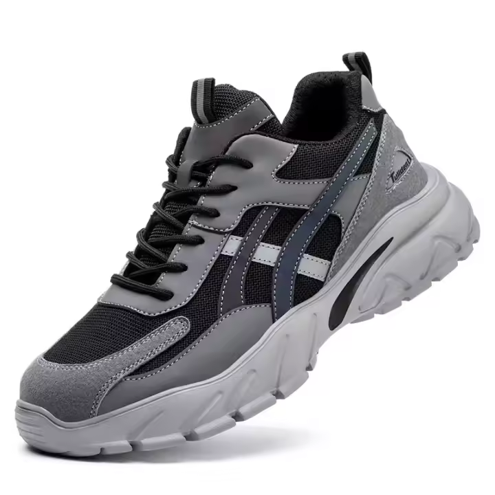 Zapatos de Trabajo Seguros para Hombres Zapatillas Ligeras a Prueba de Agujas con Punta de Acero Indestructible - 1
