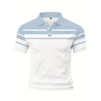 POLO con botones estampados a rayas de verano para hombre Polo deportivo - details 6