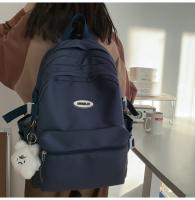 Nueva Mochila Sencilla para Estudiantes Universitarios Mochila de Color Sólido para Hombres y Mujeres - details 23