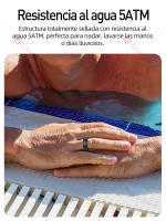 Anillo inteligente SANLEPUS para seguimiento de fitness y salud |   Rastreador de actividad (pasos, calorías, sueño, estrés) |   Aplicación QRing |   Compatible con iPhone/Android/Xiaomi - details 8