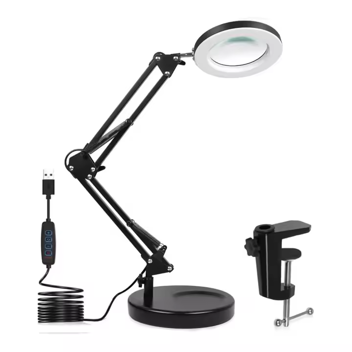 Lámpara de Mesa LED con Magnificador Iluminación y Decoración - 1