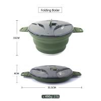 Tetera Plegable de Silicón para Acampar Utensilios de Cocina al Aire Libre 2.5l - details 26