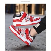 Zapatos de marca para niños, zapatos deportivos de cuero a la moda para niños y niñas, zapatos de tenis para niños, zapatos antideslizantes para correr al aire libre, zapatos de baloncesto - details 9