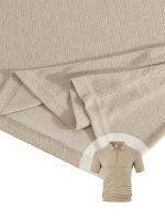 Hombre verano casual toalla suelta jacquard cremallera puerta digan hombre manga corta Polo - details 9