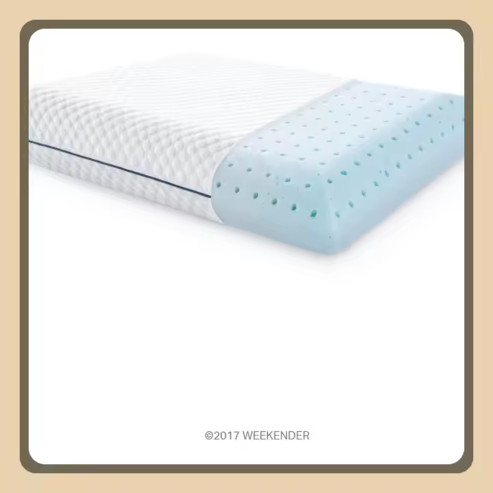 Almohada viscoelástica con partículas de Gel, Transpirable y refrescante, Funda Lavable - 1