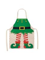 Decoraciones navideñas para el hogar, delantal de Papá Noel, regalo de Año Nuevo, 68x55cm, 1 unidad - details 6