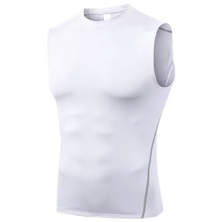 1 unidad. Chaleco para hombre, camiseta para correr, camisetas de fútbol para niños, Jersey para hombre, ropa deportiva para correr para hombre, ropa superior de compresión de secado rápido para Fitness - 1