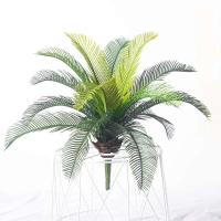 Sute -Palmera artificial de 40cm, planta tropical de plástico, hojas, frente falsa para decoración de bodas y jardín de casa - details 7