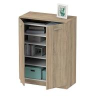 Armario Dormitorio Ropero 2 Puertas, Roble Cambrian, 180x79x52 cm(Alto x Ancho x Fondo), Mueble Auxiliar Moderno, Colección Tibet - details 11