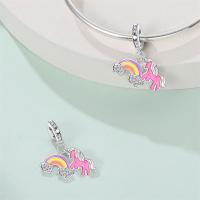Encanto de Flamenco y Unicornio de Plata Esterlina 925 Joyería de Pulsera Original DIY para Mujeres - details 33