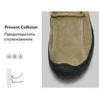 Nuevos zapatos planos casuales para hombres, zapatos de cuero genuino hechos a mano para hombres, mocasines cómodos, mocasines transpirables, zapatillas de deporte para hombres al aire libre - details 8