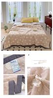 Manta de Algodón Puro Diseño de Gato en Cuadros Amarillo Tamaño de Cama Rey Ideal para Verano - details 13