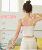Banda de resistencia para Fitness, Yoga, gimnasio, equipo de Fitness, cuerda para tirar, figura 8, expansor de pecho elástico, cuerda para tirar de entrenamiento muscular - details 5