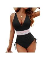 Traje de baño de una pieza para mujer, traje de baño de cintura alta sexy ajustado, bikini de mujer - details 4