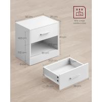 Mesa de Noche de Juego de 2 Diseño de Cajón Abierto Ideal para Dormitorio, Sala de Estar - details 18
