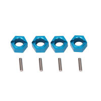 Rueda hexagonal de aluminio para coche de control remoto Wltoys, piezas de actualización de 7mm para montaje de asiento hexagonal, A949-11, para Wltoys 1/18, A949, A959, A969, A979, K929 - details 0
