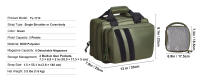 SucceBuy Range Bag para pistolas - Almacenamiento táctico de armas con bolsas y cargadores extraíbles, para caza al aire libre - details 7