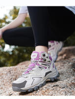 Botas de senderismo antideslizantes de alta calidad para mujer, botas de montaña resistentes al desgaste, zapatillas de senderismo con amortiguación al aire libre - details 5