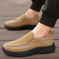 39-48 nuevos deportes casuales hechos a mano para hombres con diseño de cuero transpirable para uso al aire libre, zapatos clásicos de invierno - details 6