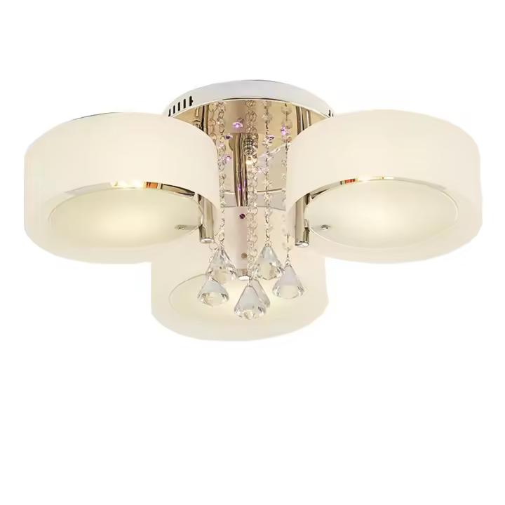 Lámpara de techo de cristal LED, accesorio para cocina, dormitorio, sala de estar - 1