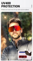 Gafas de Sol para Ciclismo Kapvoe 2023 para Hombres y Mujeres Lentes de 4 Piezas Protección UV Material del Marco TR - details 3