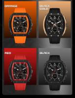 Reloj Digital Multifuncional de Lujo Premium 2025 Reloj de Moda para Hombres a Prueba de Agua con Correa de Cuero Función de Alarma Estilo Trendy - details 7