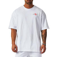Hip Hop Loose Mens Streetwear OversizeT-shirts Casual Classic Summer Hlaf Sleeves Drop Shoulder Tshirt Tees - details 10