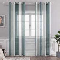 Cortinas opacas para salón, 2 piezas, cortinas aislantes del frío y el calor para dormitorio con pestañas gris claro - details 19