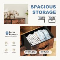 Mueble de Vestidor de Tela Estable con Marco de Acero Ideal para Dormitorio, Salón - details 3