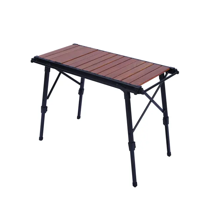 Mesa plegable ajustable de aleación de aluminio para acampar al aire libre, panel desmontable, mesa de barbacoa, IGT, cocina móvil - 1