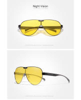KINGSEVEN-gafas de sol de gran tamaño para hombre y mujer, lentes de espejo polarizadas, protección UV, acero inoxidable, N7762 - details 10