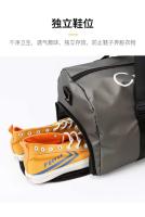 Bolsa de viaje deportiva Oxford de poliéster impermeable compuesto de 7 colores, bolsa de viaje deportiva para gimnasio, seco y húmedo, personalizada, con almohadillas suaves con correa - details 3
