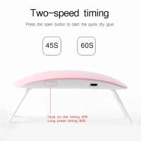 Mini lámpara UV LED de 6W, máquina de secado de uñas portátil, 3LED, USB - details 4