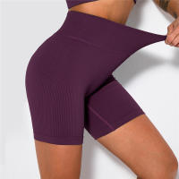 Pantalones cortos de yoga para mujer, leggings de cintura alta sin costuras para correr, entrenar, gimnasio - details 27