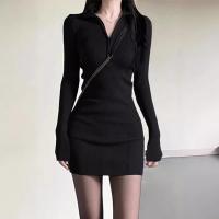Nuevo vestido de primavera de algodón chica caliente en un vestido de cadera - details 2