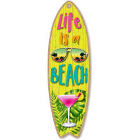 Cartel colgante de madera para tabla de surf, cartel de pared para playa, decoración del hogar, cafetería y Bar, temática de verano al aire libre - details 5