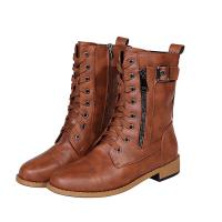 Botas martin para mujer, zapatos con cordones, botas cortas para exteriores, Otoño e Invierno - details 1